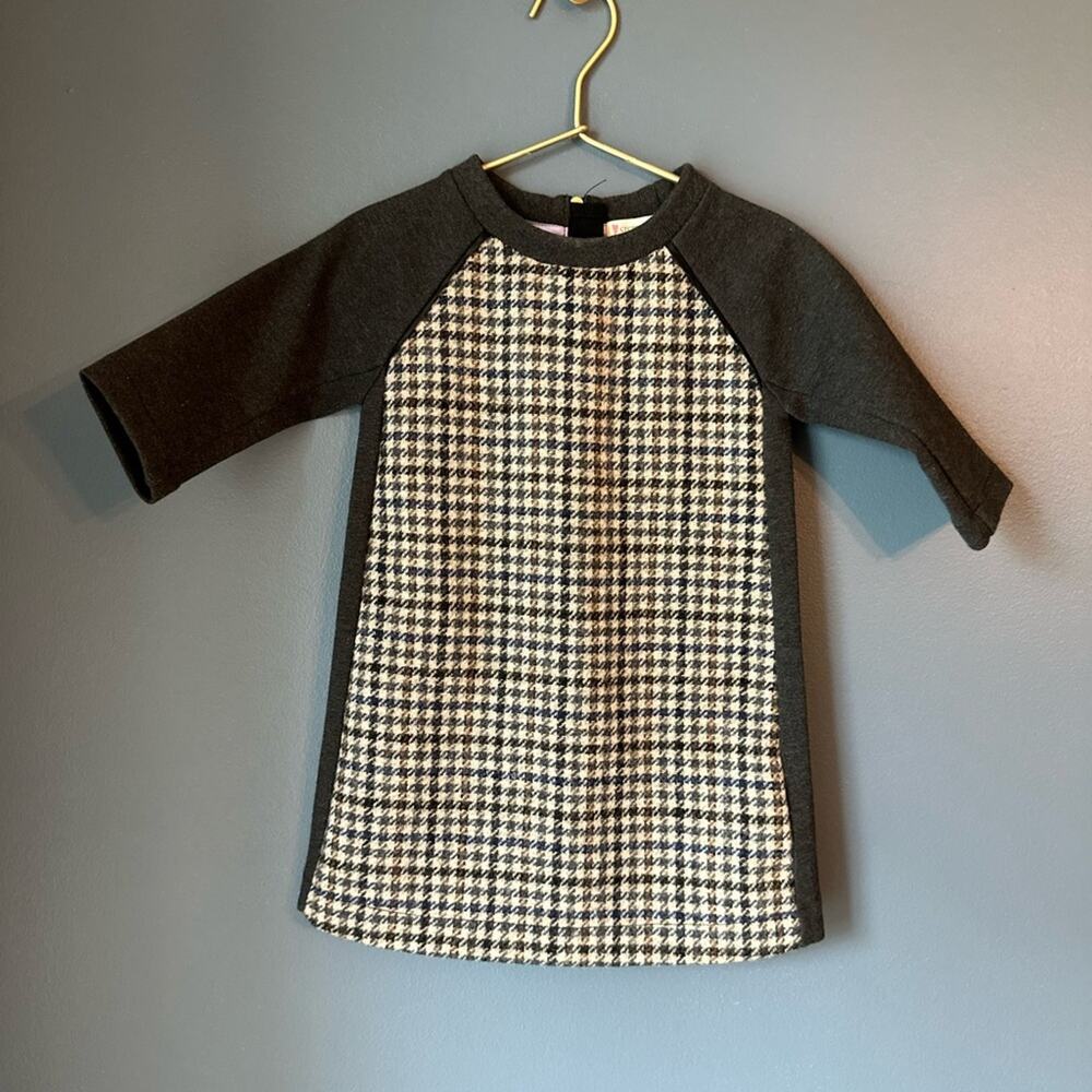 Crewcuts houndstooth shift dress